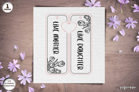 Mother's Day Couple Keychaine Bundle SVG SvgOcean 