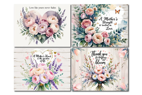 Mother’s day cutting board, floral heart design Sublimation Paper Switch 