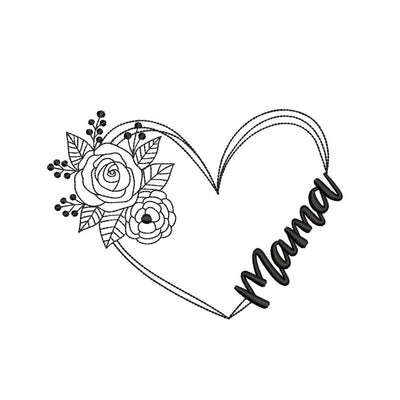 Mother's Day Embroidery Design, Gift for Mom Embroidery File, 4 sizes, Instant Download Embroidery/Applique DESIGNS Nino Nadaraia 