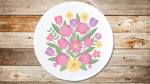 Mother's Day Floral Collage SVG | Mixed Flower Bouquet Design | Mom Gift Cut File | Cricut Silhouette Ready SVG So Fontsy VIP Design Shop 