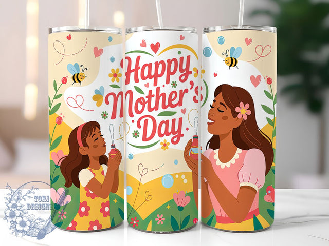 Mother’s Day Floral Gift Tumbler Wrap, Floral Mom Tumbler, 20oz Mom Gift Tumbler, Sublimation Mother’s Day Cup, Personalized Mom Tumbler, Spring Floral Tumbler Design, Best Mom Ever Tumbler Sublimation ToriDesigns 