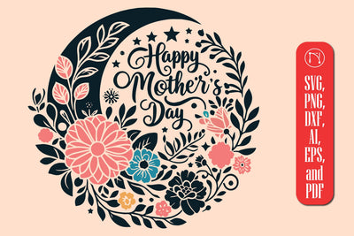 Mother's Day Floral SVG Cut File SVG MD JOYNAL ABDIN 