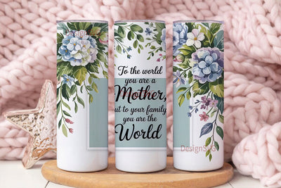 Mother's Day Floral Tumbler Wrap Sublimation DesignSVG 