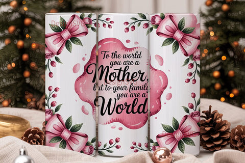 Mother's Day Floral Tumbler Wrap Sublimation DesignSVG 