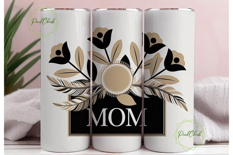 Mother's Day Floral Tumbler Wrap Sublimation PixelChick 