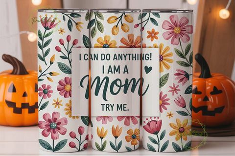 Mother's Day Floral Tumbler Wrap Sublimation PixelChick 