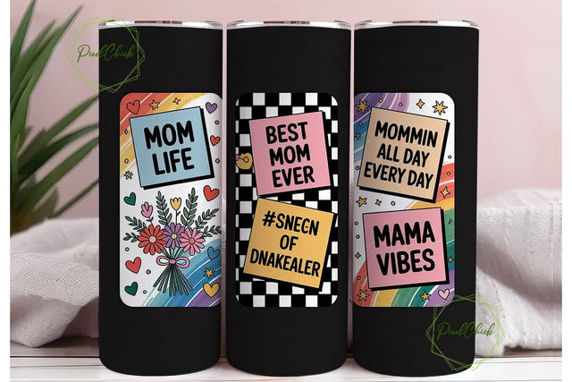 Mother's Day Floral Tumbler Wrap Sublimation PixelChick 