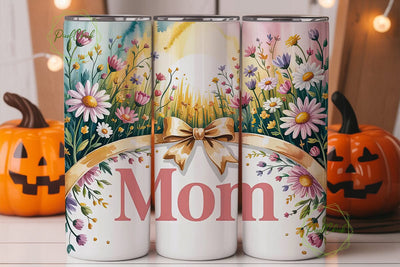 Mother's Day Floral Tumbler Wrap Sublimation PixelChick 