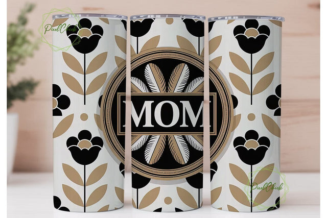 Mother's Day Floral Tumbler Wrap Sublimation PixelChick 
