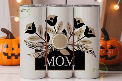 Mother's Day Floral Tumbler Wrap Sublimation PixelChick 