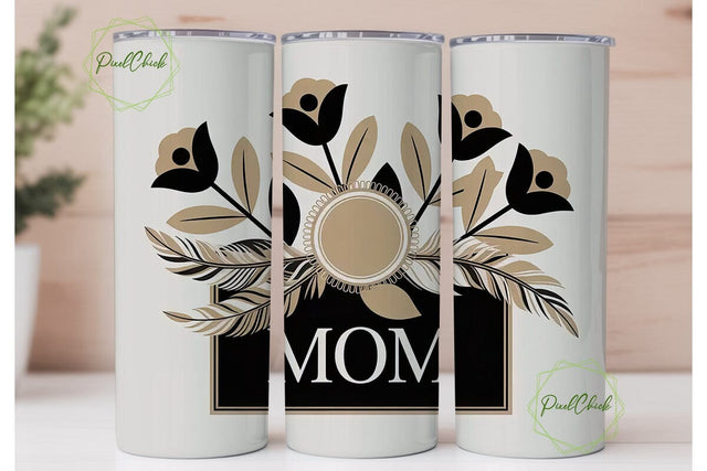 Mother's Day Floral Tumbler Wrap Sublimation PixelChick 
