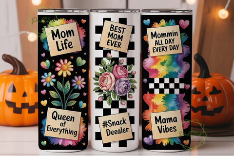Mother's Day Floral Tumbler Wrap Sublimation PixelChick 