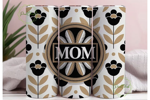 Mother's Day Floral Tumbler Wrap Sublimation PixelChick 