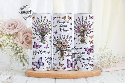 Mother's Day Floral Tumbler Wrap Sublimation sassyprint 