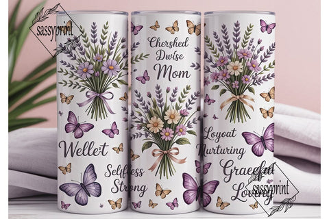 Mother's Day Floral Tumbler Wrap Sublimation sassyprint 