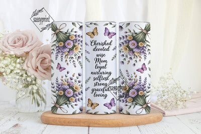Mother's Day Floral Tumbler Wrap Sublimation sassyprint 