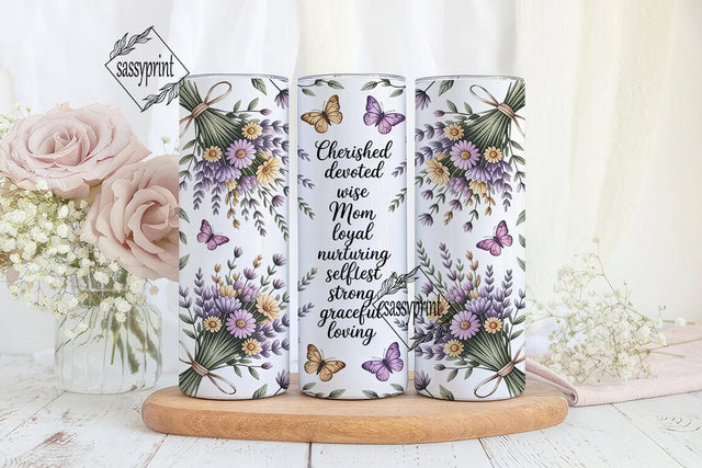 Mother's Day Floral Tumbler Wrap Sublimation sassyprint 