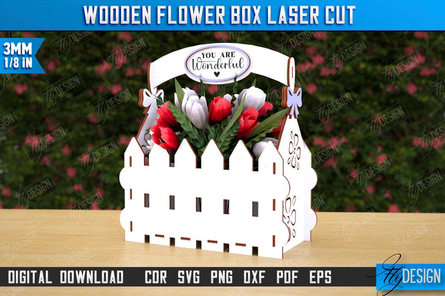 Mother's Day Flower Holders | Mother's Day Gift Idea | Flower Stand | CNC File SVG Fly Design 