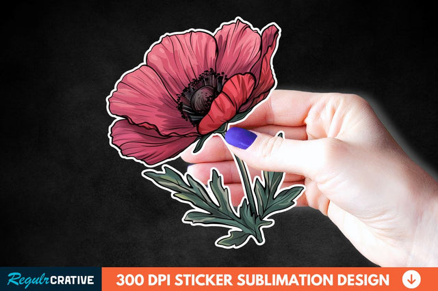 Mother's Day Flower Sticker Clipart Sublimation Regulrcrative 