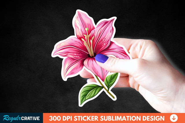 Mother's Day Flower Sticker Clipart Sublimation Regulrcrative 
