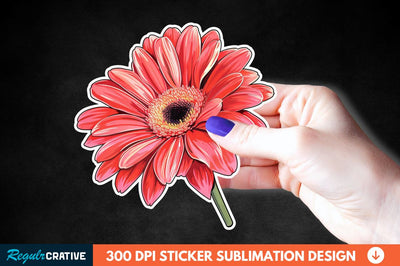 Mother's Day Flower Sticker Clipart Sublimation Regulrcrative 