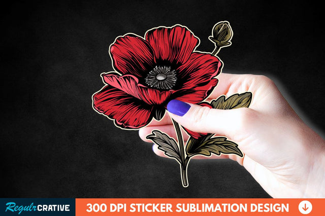 Mother's Day Flower Sticker Clipart Sublimation Regulrcrative 