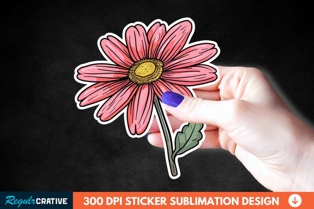 Mother's Day Flower Sticker Clipart Sublimation Regulrcrative 