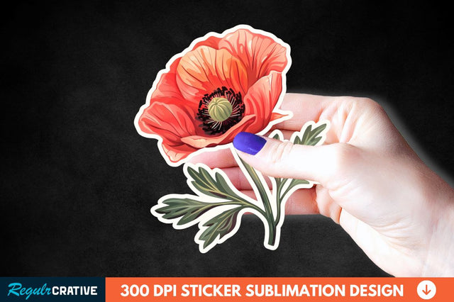 Mother's Day Flower Sticker Clipart Sublimation Regulrcrative 