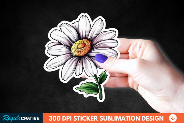 Mother's Day Flower Sticker Clipart Sublimation Regulrcrative 