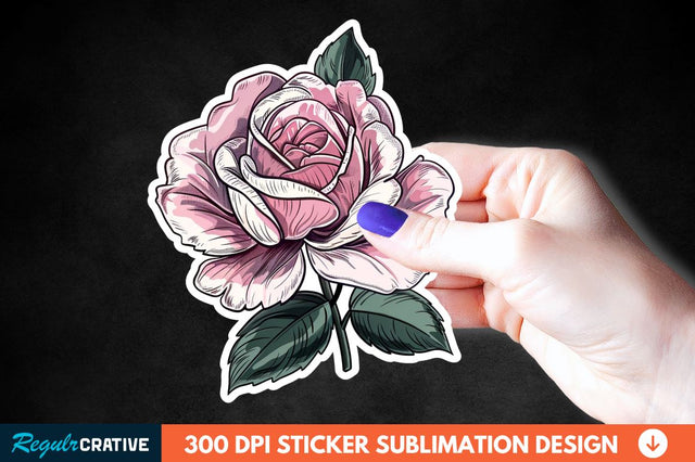 Mother's Day Flower Sticker Clipart Sublimation Regulrcrative 