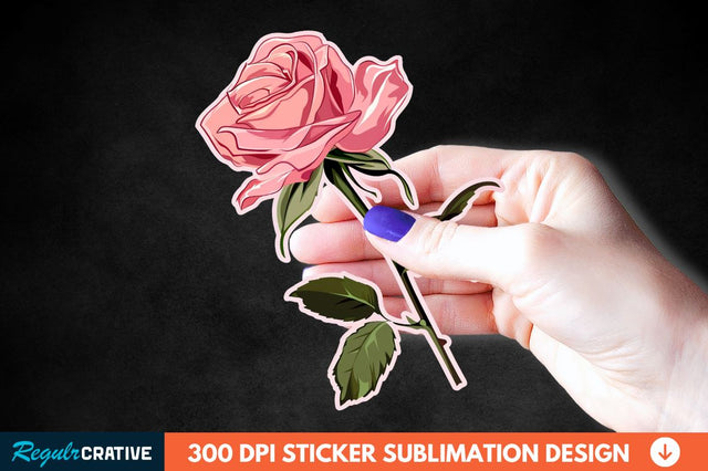 Mother's Day Flower Sticker Clipart Sublimation Regulrcrative 