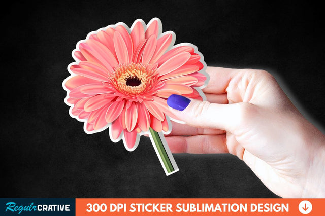 Mother's Day Flower Sticker Clipart Sublimation Regulrcrative 