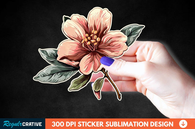 Mother's Day Flower Sticker Clipart Sublimation Regulrcrative 