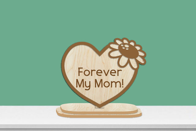 Mothers Day Flowers Stand Laser cut Engraving SVG zafrans studio 