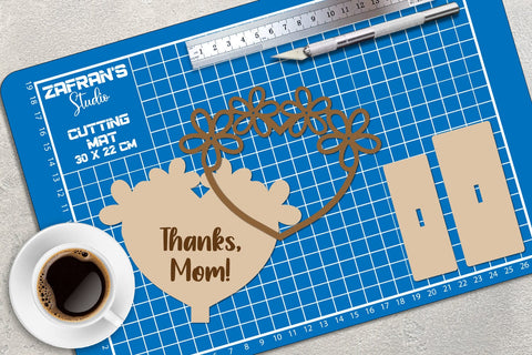 Mothers Day Flowers Stand Lasercut Engraving SVG zafrans studio 