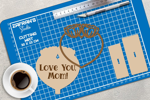 Mothers Day Flowers Stand Lasercut Engraving SVG zafrans studio 