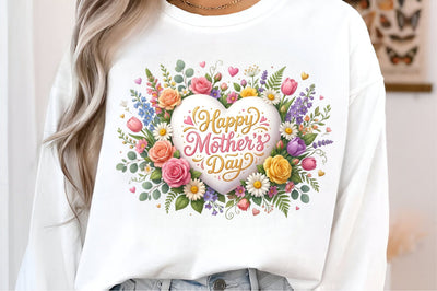 Mother's Day Flowers Sublimation Sublimation designmaster24 