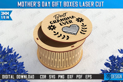 Mother's Day Gift Box | Wooden Gift Box | Storage Box | Jewelry Box | CNC File SVG Fly Design 