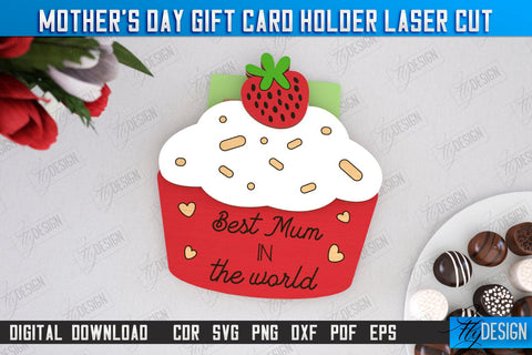 Mother's Day Gift Card Holder Bundle | Gift Idea | Greeting Cards | CNC Files SVG Fly Design 