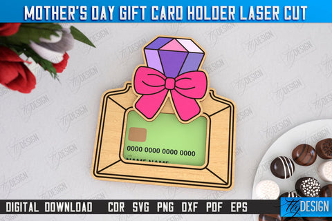 Mother's Day Gift Card Holder Bundle | Gift Idea | Greeting Cards | CNC Files SVG Fly Design 