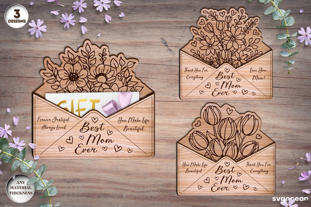 Mother's Day Gift Card Holder Bundle SVG SvgOcean 