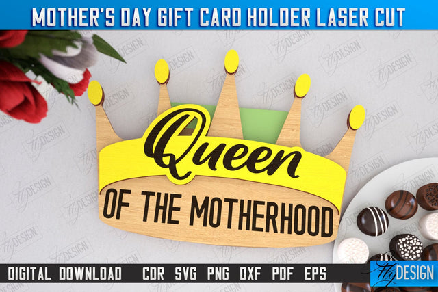 Mother's Day Gift Card Holder | Gift Idea | Greeting Card | CNC File SVG Fly Design 