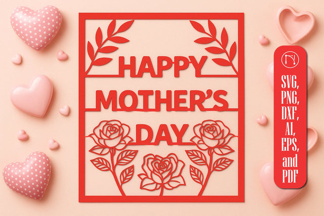 Mother’s Day Gift Card SVG Cut File SVG MD JOYNAL ABDIN 