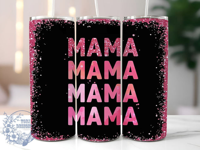 Mother's Day Gift, Tumbler Wrap, Sublimation Design, Mama Tumbler, Personalized Tumbler, 20oz Tumbler, Gift for Mom Sublimation ToriDesigns 