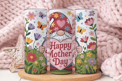 Mother's Day Gnome 20oz Tumbler Wrap Sublimation DesignSVG 