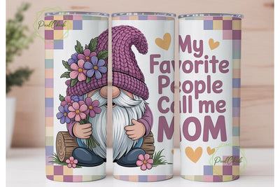 Mother's Day Gnome 20oz Tumbler Wrap Sublimation PixelChick 
