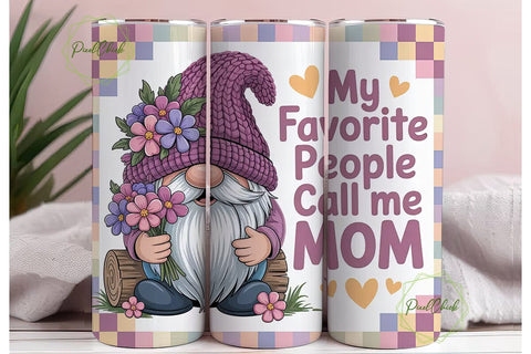 Mother's Day Gnome 20oz Tumbler Wrap Sublimation PixelChick 