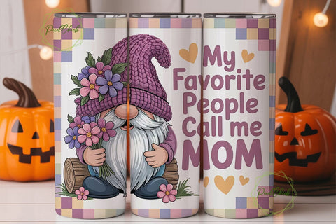 Mother's Day Gnome 20oz Tumbler Wrap Sublimation PixelChick 