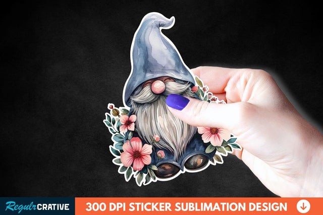 Mother's Day Gnome Sticker Clipart Sublimation Regulrcrative 