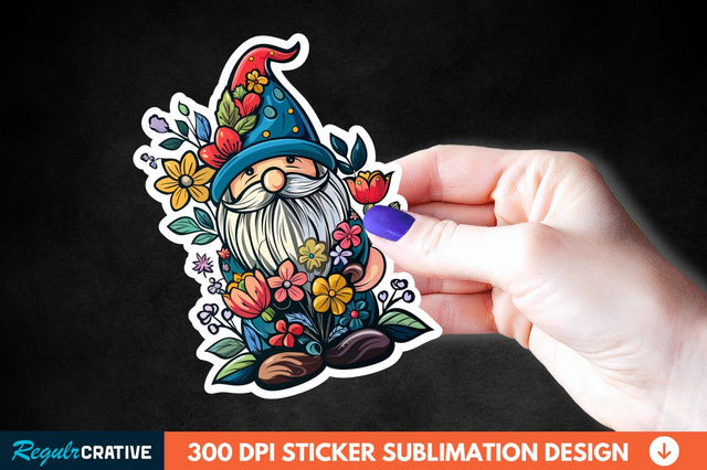 Mother's Day Gnome Sticker Clipart Sublimation Regulrcrative 